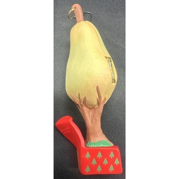 HALLMARK Ornament Partridge IN a Pear Tree 1992 Bird Wearing Underwear Opens K1 - Picture 3 of 6